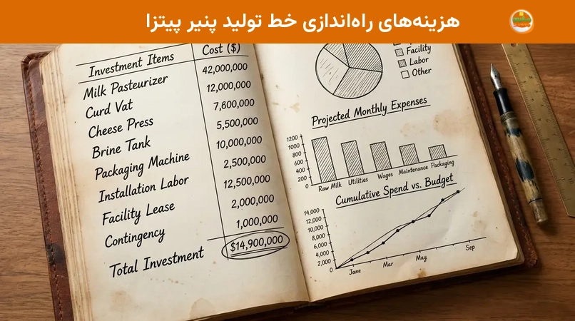 هزینههای راهاندازی خط تولید پنیر پیتزا هزینههای راهاندازی خط تولید پنیر پیتزا
