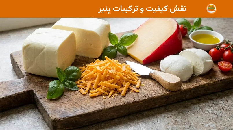 نقش کیفیت و ترکیبات پنیر نقش کیفیت و ترکیبات پنیر