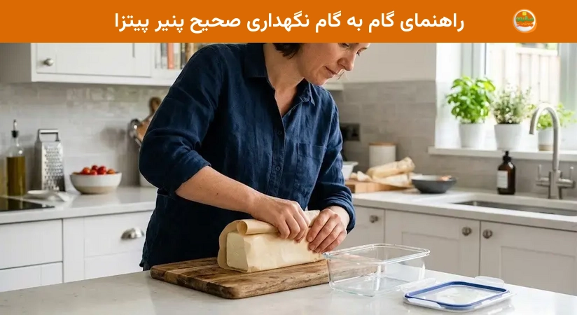 راهنمای گام به گام نگهداری صحیح پنیر پیتزا راهنمای گام به گام نگهداری صحیح پنیر پیتزا