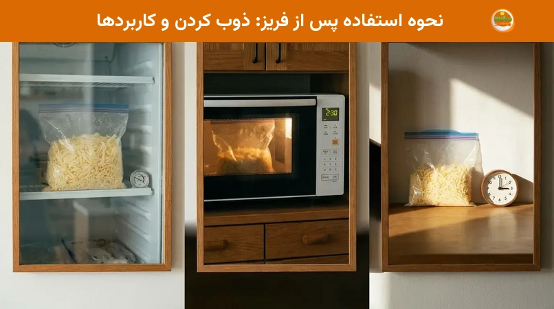 نحوه استفاده پس از فریز: ذوب کردن و کاربردها
