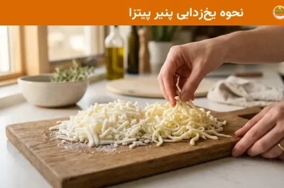 نحوه یخ&zwnj;زدایی پنیر پیتزا